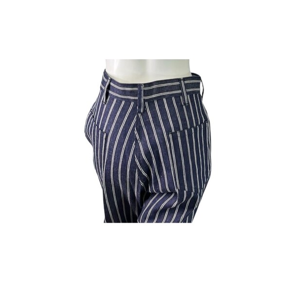 Vintage Alexander's Jeans 1960s-1970s Hickory Stripe Sanforized Flare Bottom 26 - Picture 8 of 10